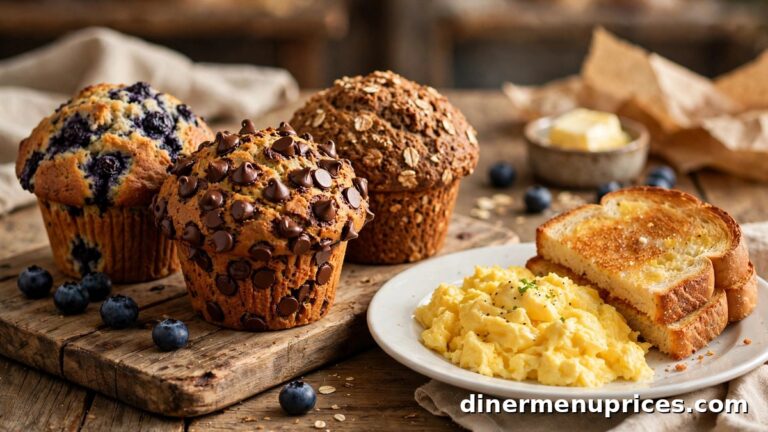 Perkins Restaurant & Bakery menu prices guide 2026 featuring Mammoth Muffins